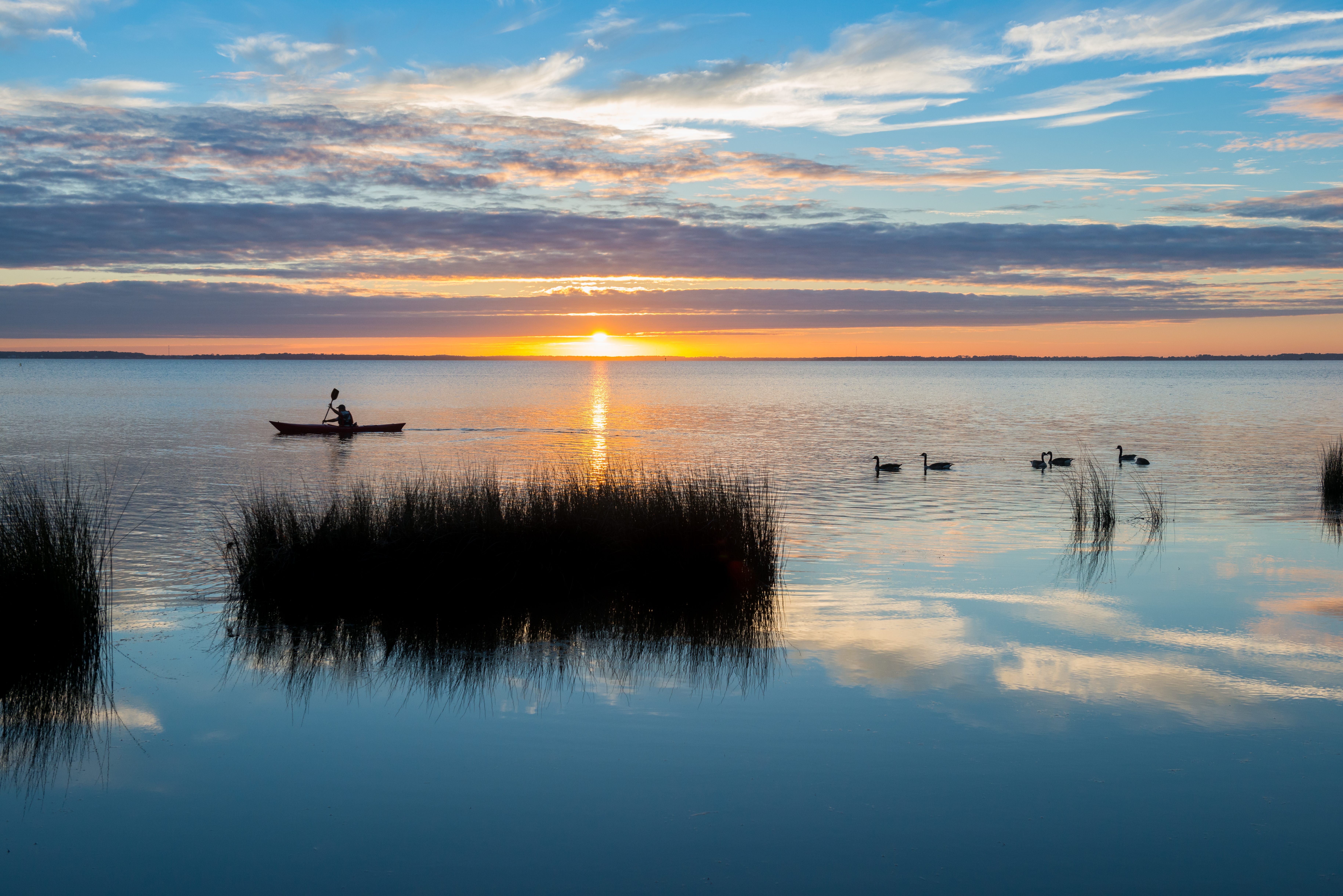 Sunset on the Currituck Sound Sunset in Currituck