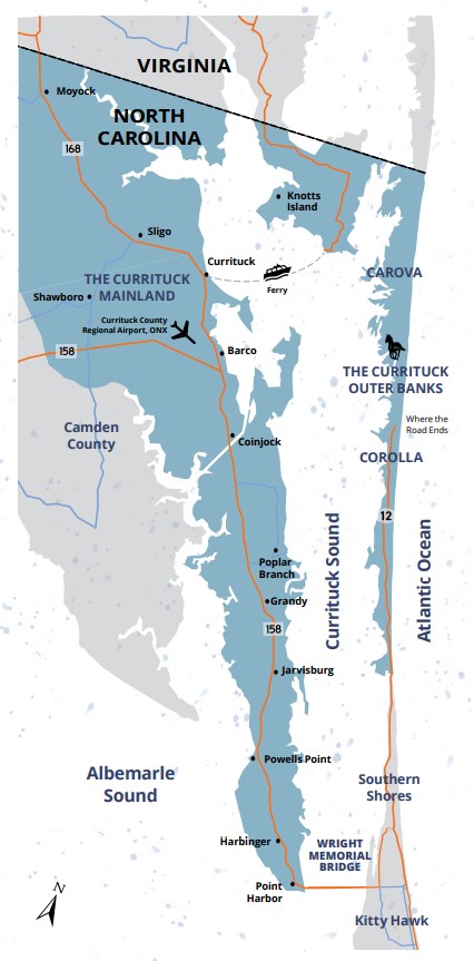 Currituck Outer Banks Map